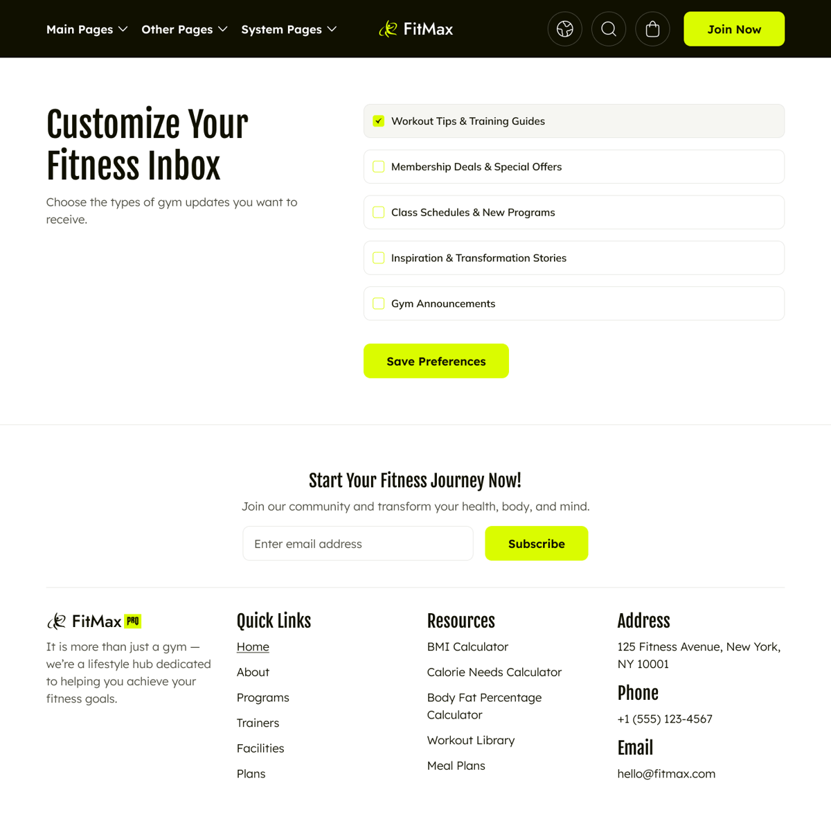 Email Subscription Preferences-1